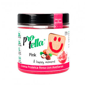 Creme de Proteína de Chocolate Rosa com Avelãs de Protella 250 g