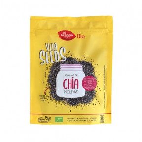 Sementes de Chia Orgânicas Moídas Vitalseeds El Granero Integral 200g