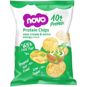 Protein Chips Cebolla y Crema Agria 30 g Novo Nutrition