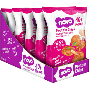 Novo Nutrition Thai Sweet Chilli Protein Chips Pack 6 x 30 g