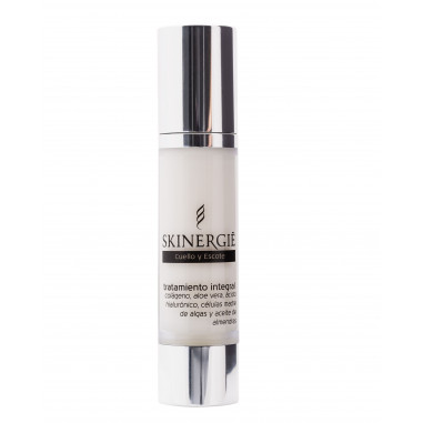 Skinergiè Tratamiento Integral Cuello y Escote con colágeno, aloe vera, ácido hialurónico, células madre de algas y aceite de al