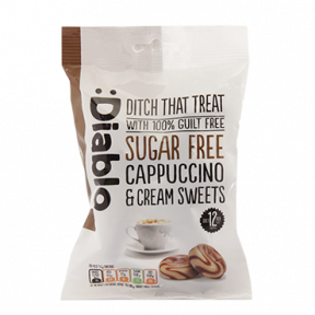 Cappuccino & cream sweets sugar free :Diablo 75 g