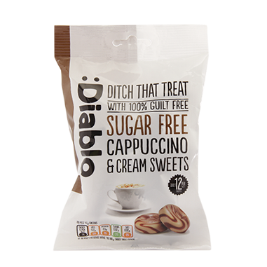 Cappuccino & cream sweets sugar free :Diablo 75 g