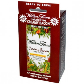 Walden Farms Creamy Bacon Dressing 6 packets of 28 g