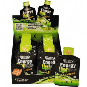 Caja 24 x 40g Energy Up! + Cafeína Gel Victory Endurance Mojito