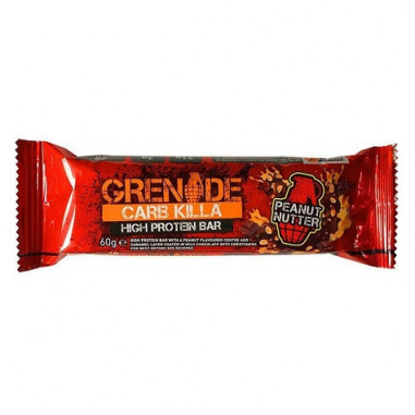 Barre Protéinée Carb Killa goût Beurre de cacahuète Grenade 60 g 