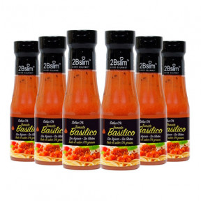 Pack de 6 Molho de Tomate com Manjericão 2bSlim 0% 250 ml