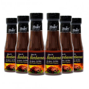 Pack de 6 Molho BBQ 2bSlim 0% 250 ml