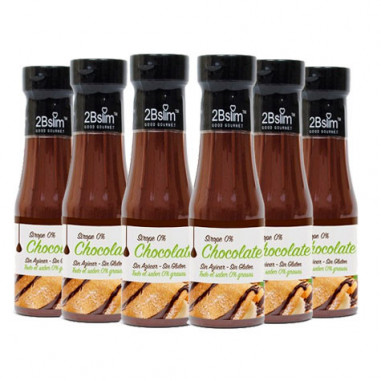 Pack de 6 Sirop Chocolat 0% 2bSlim 250 ml