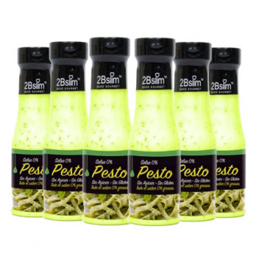 Pack de 6 Sauces Pesto 0% 2bSlim 250 ml