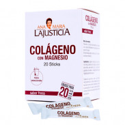 Ana María Lajusticia Collagen With Magnesium Strawberry Flavor 20 Sticks