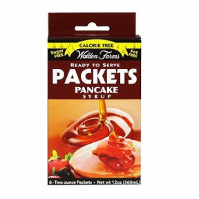 Xarope de Pancakes Walden Farms 6 saquetas de 60 ml
