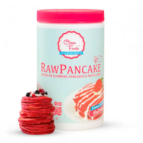 Préparé pour crêpes crues à faible teneur en glucides Saveur Red Velvet Clean Foods 425 g