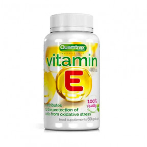 Vitamina E Quamtrax Essentials 60 cápsulas blandas
