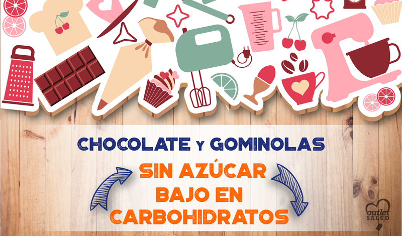 Chocolate y Gominolas sin azúcar y bajo en carbohidratos
