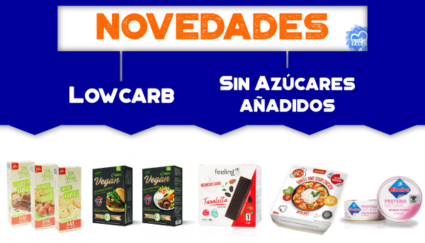 Novedades Lowcarb y Sin Azúcares añadidos en OutletSalud