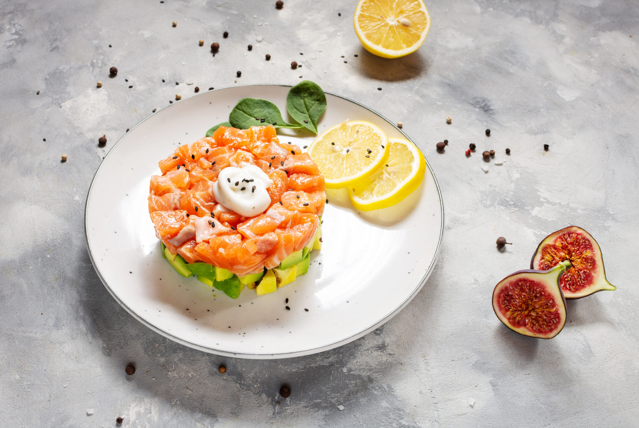 Tartar de salmón