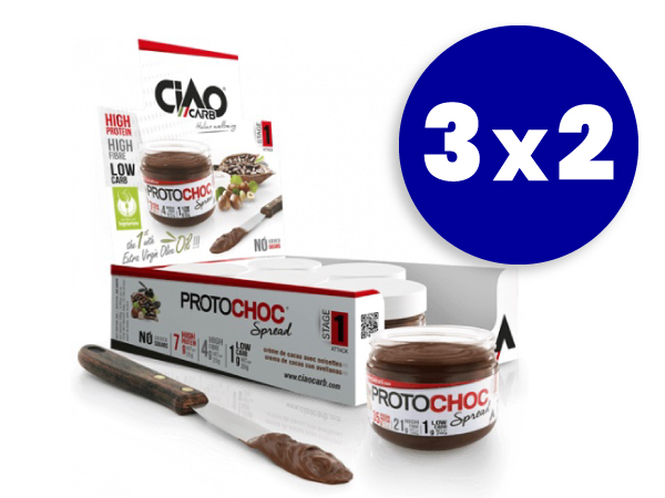 3x2 en cremas lowcarb protochoc Ciaocarb