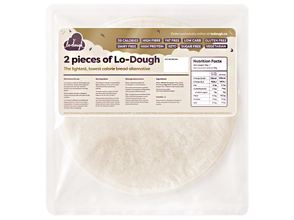 Pan plano bajo en carbohidratos Lo-Dough