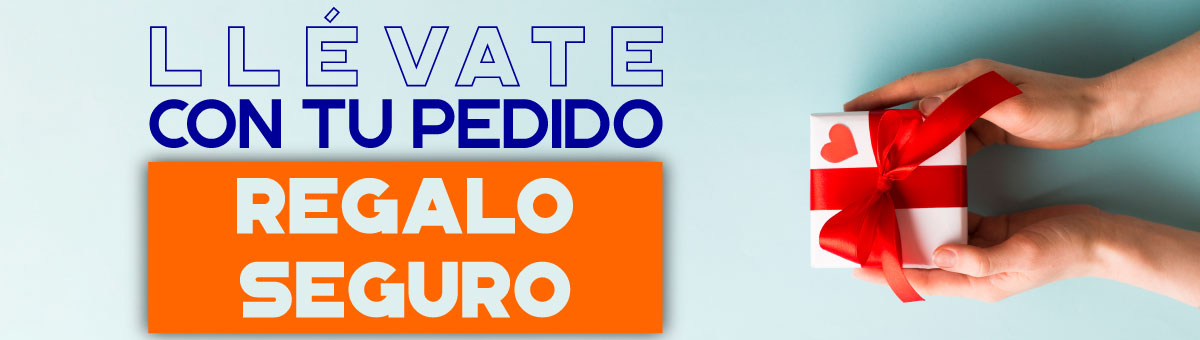 Llévate con tu pedido regalo seguro, sólo hoy